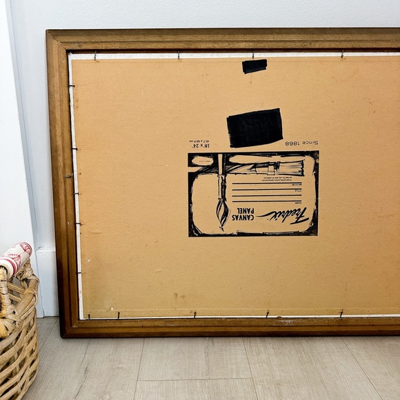 Vintage signed oil painting landscape - Picture 6 of 10